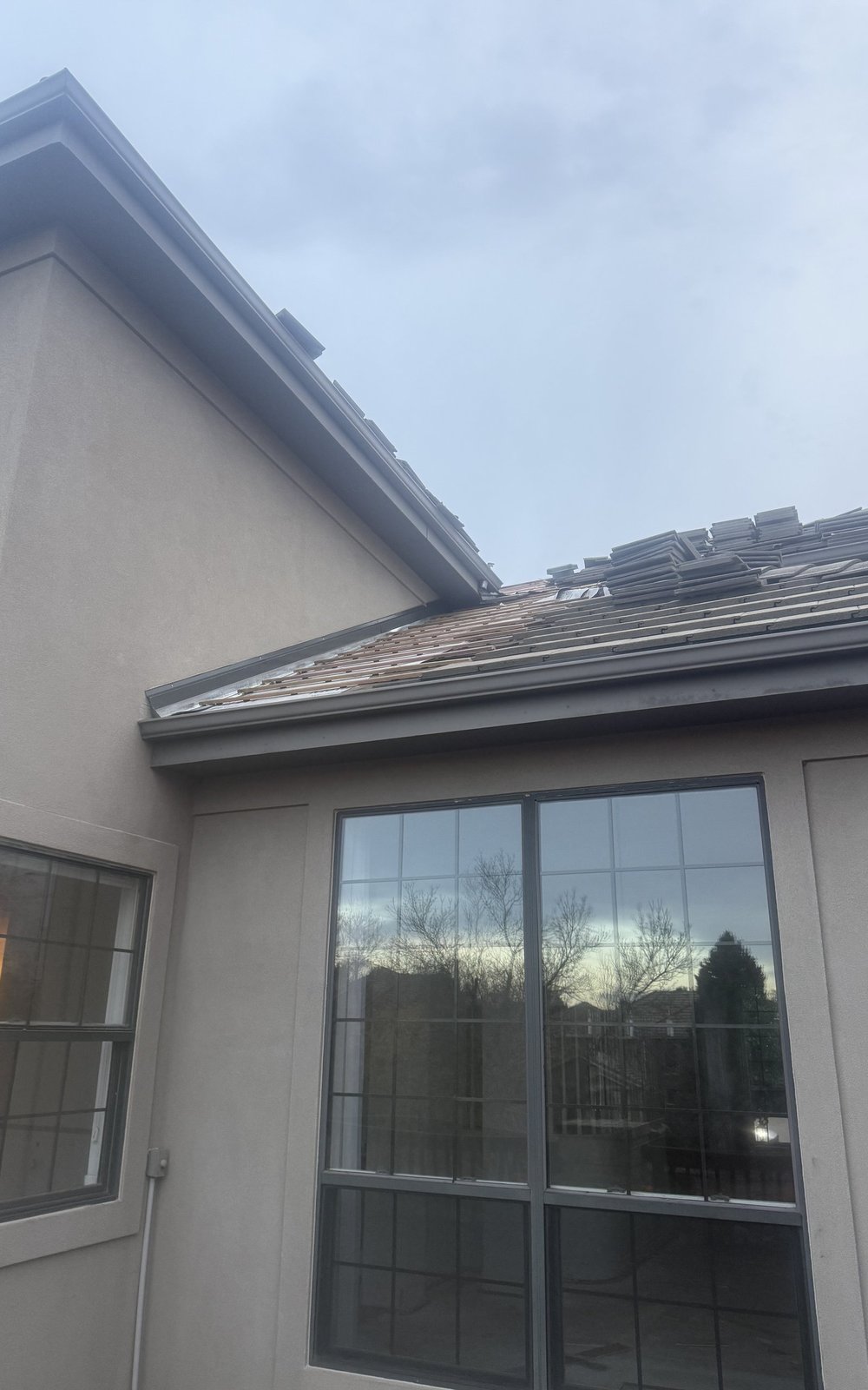Large picture window on the front of a Douglas County home