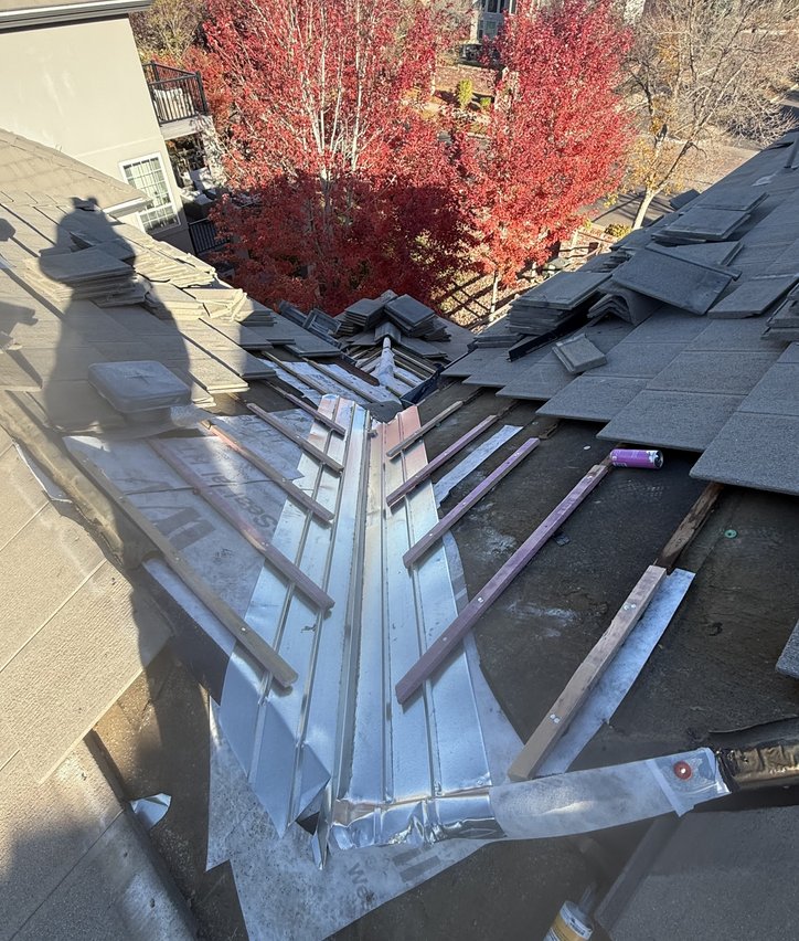 Insurance adjuster meeting for hail damage claim in Parker